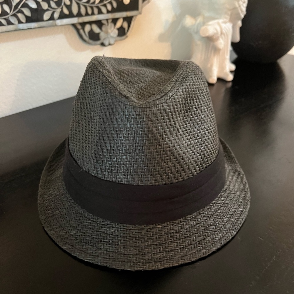 BCBG straw fedora hat